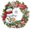 Christmas Diamond Painting Kits,Snowman Wreath Diamond Art Kit for Adults, Winter 5D Paint with Diamond Full Drill for Christmas,Wall Decor12x12